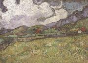 Vincent Van Gogh Wheat Field behind Saint-Paul Hospital (nn04) oil painting reproduction